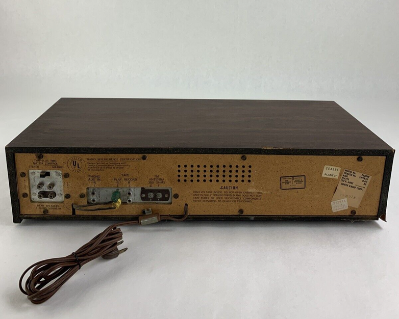 Zenith F680W Stereo 8 Eight Track Player Digilite Receiver For Parts and Repair