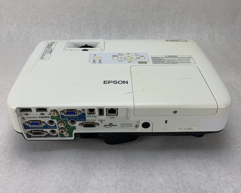 Epson PowerLite 1940W H474A LCD Lamp Projector 2703 Hours - No Remote