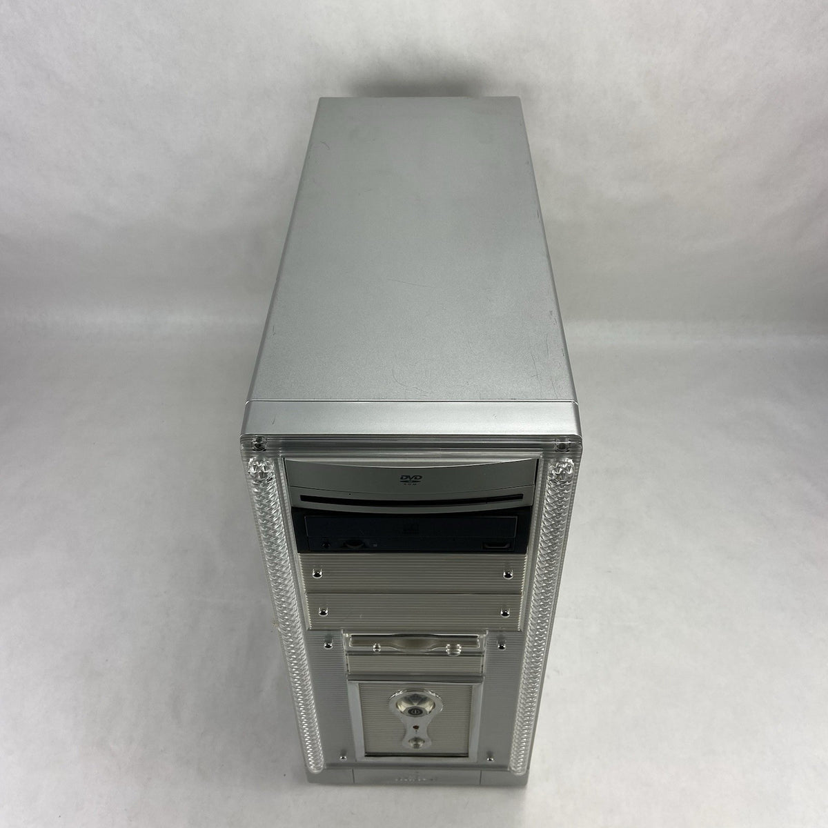 Vintage Unbranded Silver Mid Tower Case Bare Bones No PSU2