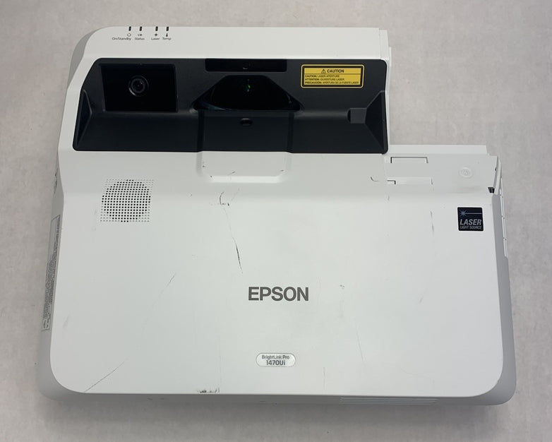 Epson BrightLink Pro 1470Ui H876A LCD Laser Projector No Remote - Yellow Display