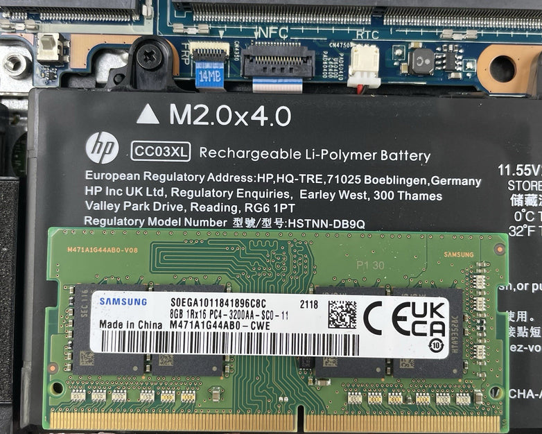 HP EliteBook 840 G8 14" i7-1165G7 2.80 GHz 8 GB RAM No SSD/OS/AC