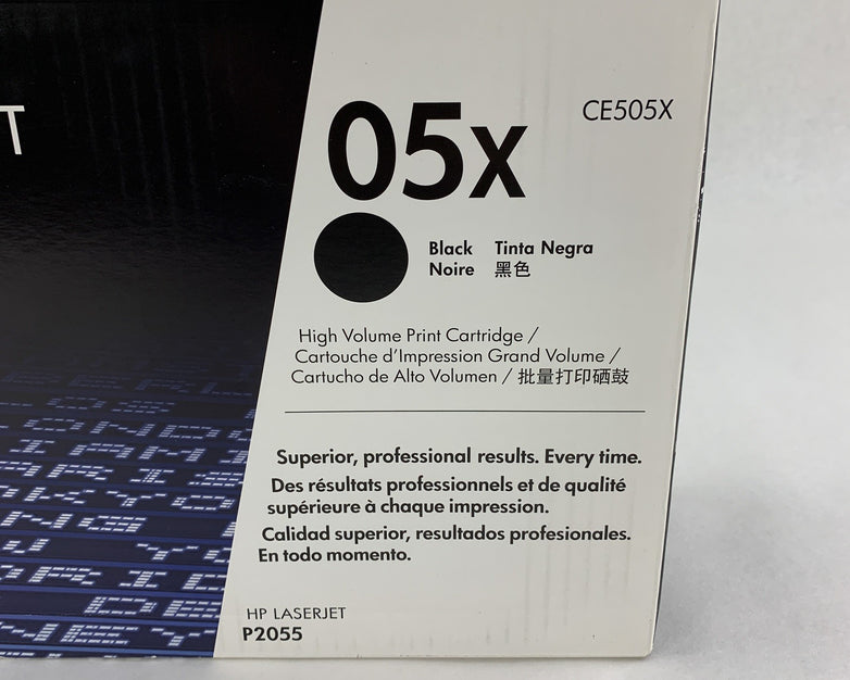 HP CE505X Laserjet Toner 05X Black Toner Cartridge OEM Box Sealed New