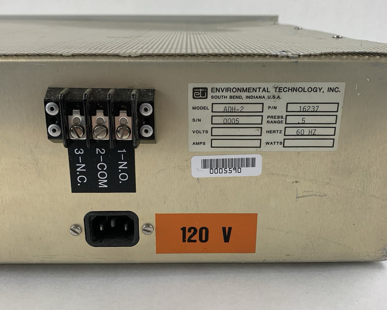 Environmental Technology ADH-2A COM Dehydrator Powers on No Pump