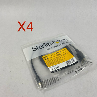 StarTech Displayport Cable 6ft Mini DisplayPort Cable Lot of 4