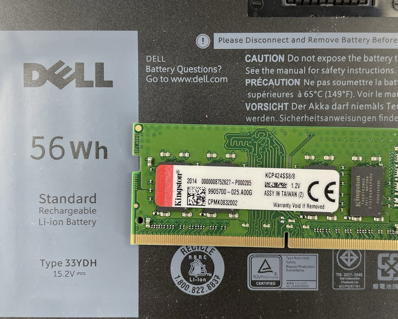 Dell Inspiron 7786 17.3" i7-8565U 1.80 GHz 8 GB RAM No SSD/OS/AC NVDIA MX250