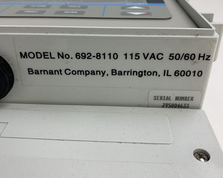 Barnant 692-8110 Scanning Thermocouple Thermometer - Power Tested