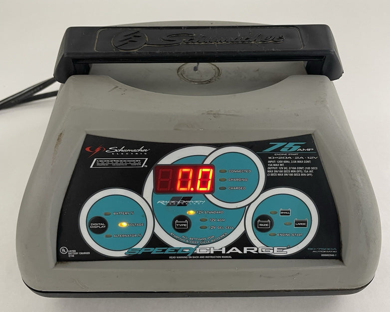 Schumacher SC-7500A SpeedCharger 75 Amp Engine Start 12V Power Tested