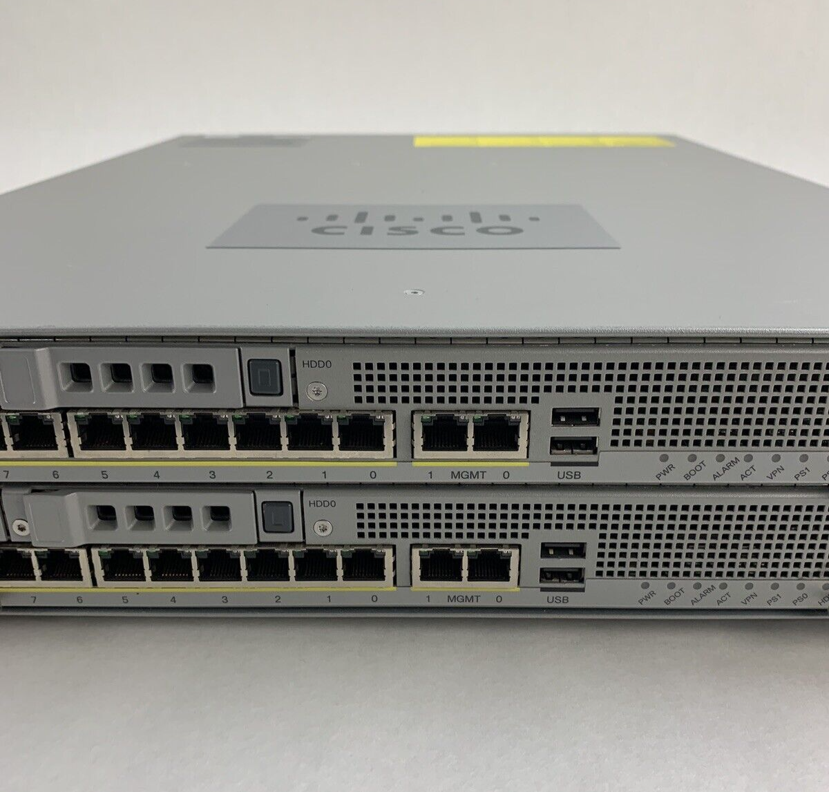 Cisco ASA 5585 8-Port GbE Firewall Security Appliance 2x 5580-X SSP-10 Mod Cards