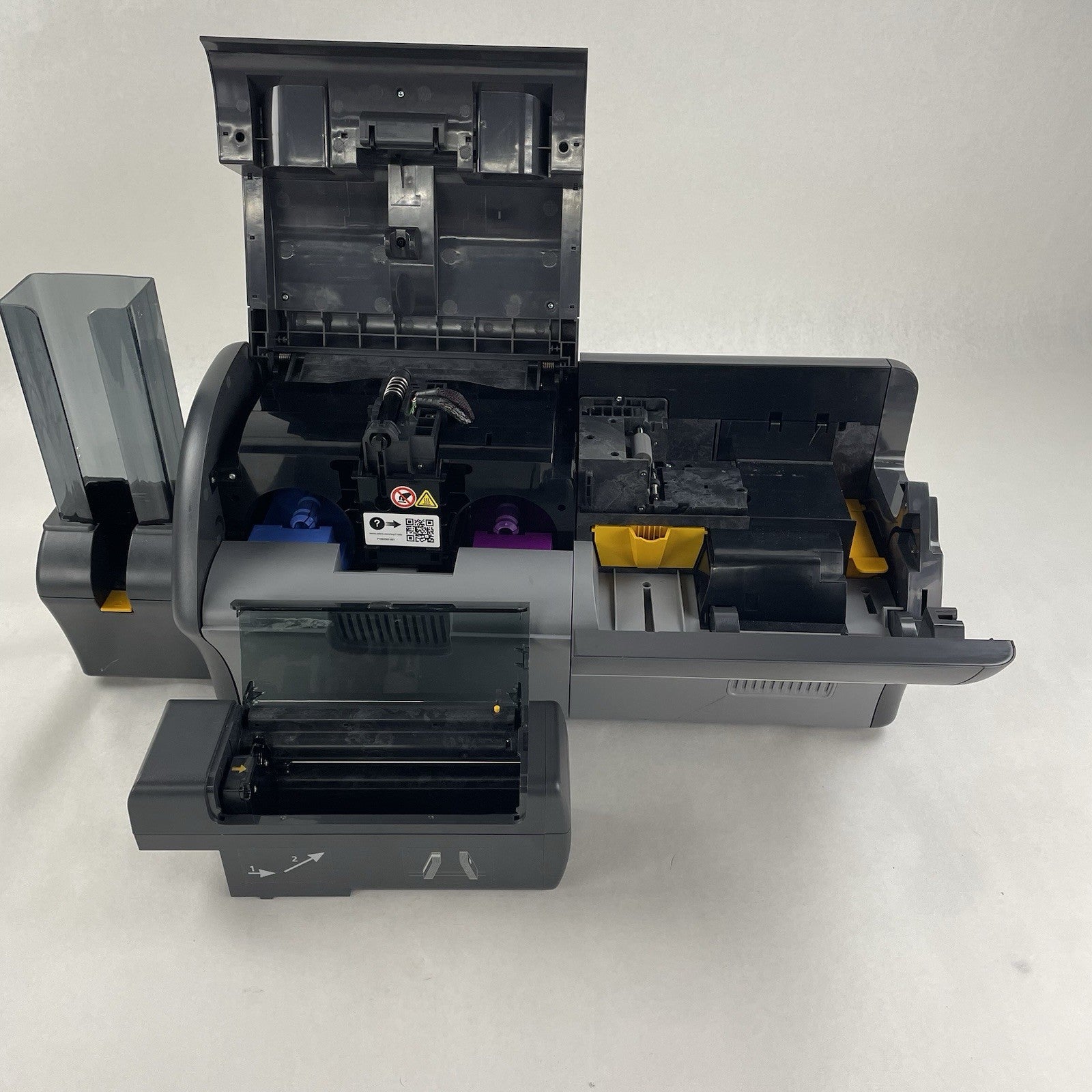 Zebra ZXP Series 7 Pro ID Card Printer Double Sided Color Ethernet Tested