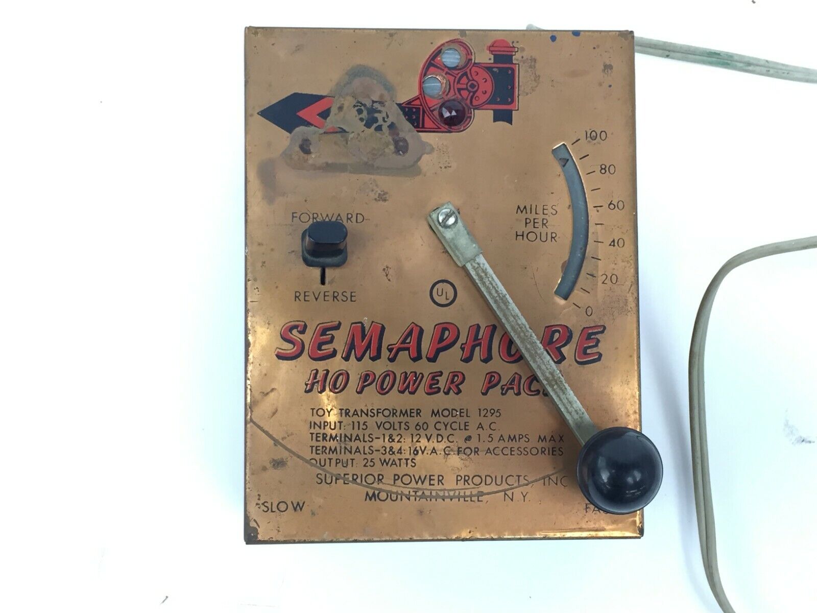 Superior Power 1295 Semaphore HO Power Pack - Parts or Repair