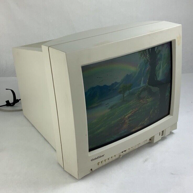 Vintage GoldStar LG 1727 CRT VGA 16" Monitor Retro Gaming Tested Grade B