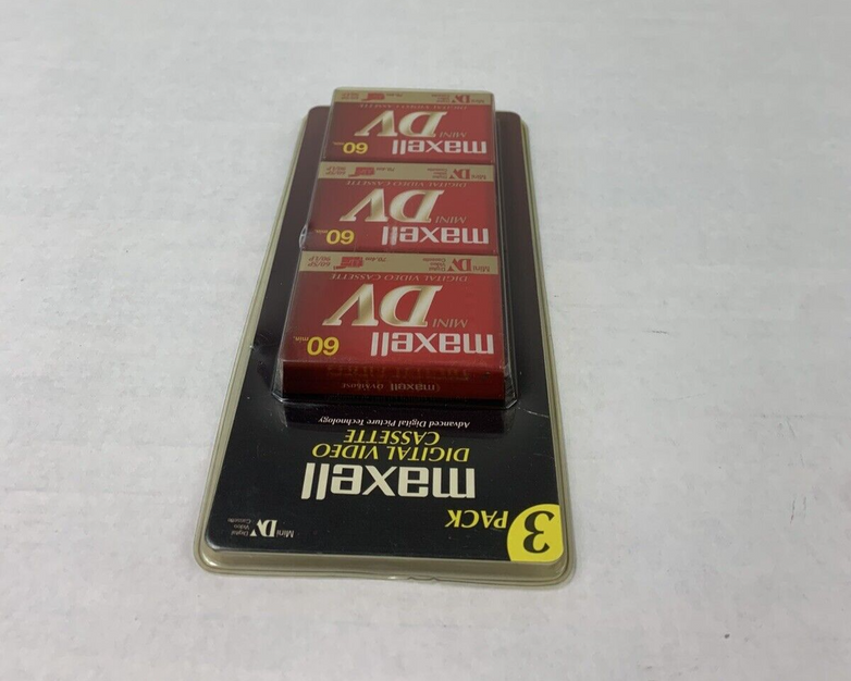 3-Pack Maxell DVM60SE 60min Mini Digital Video Cassette