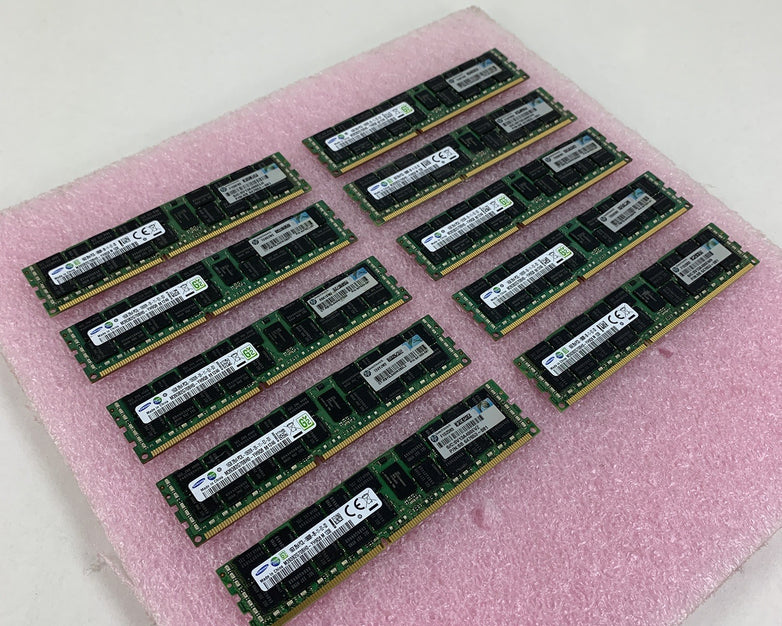 Samsung M393B2G70BH0-YH9Q8 16GB 2RX4 PC3L-10600R Server Ram Lot of 10