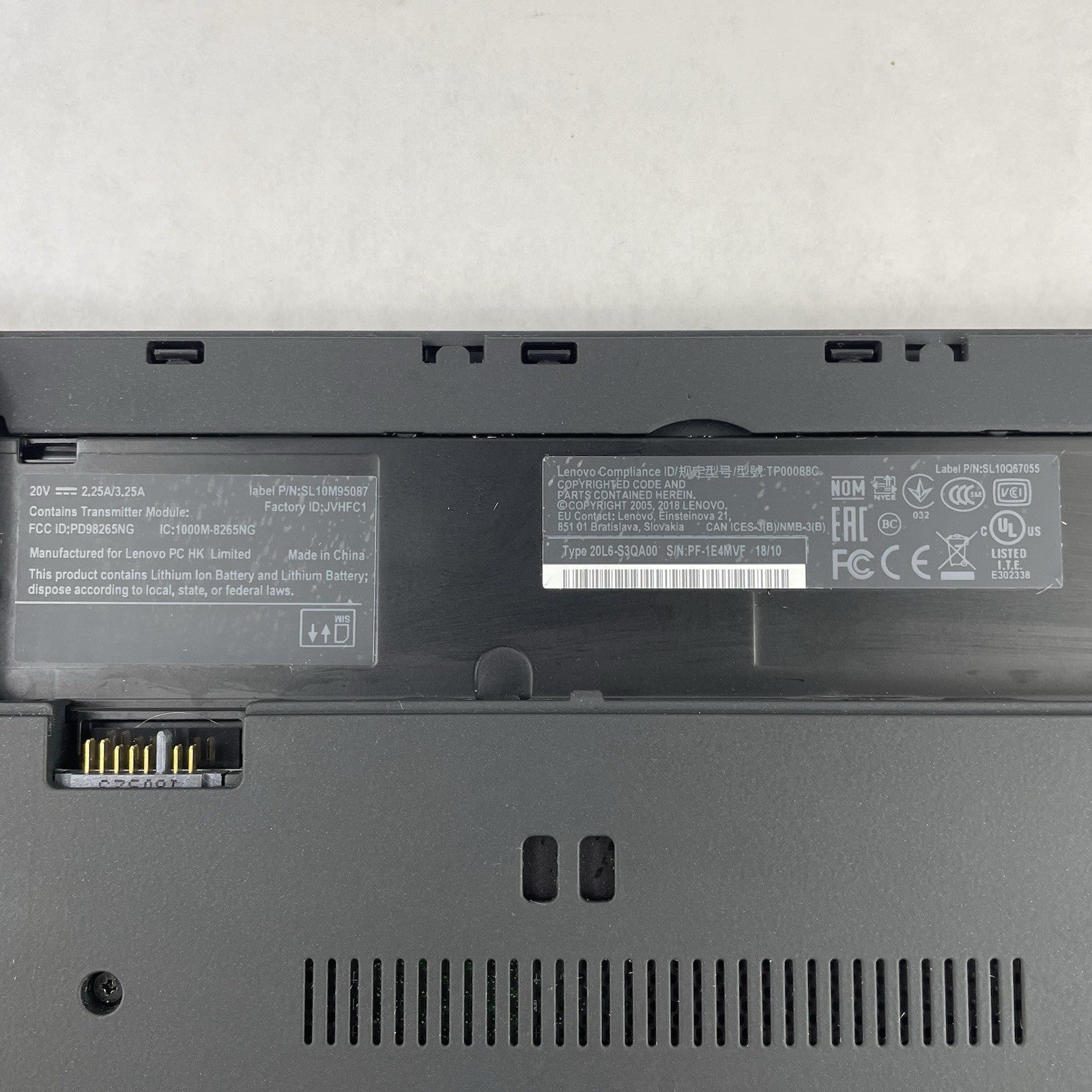 Lenovo ThinkPad T480 14" i5-8350U 1.70 GHz 8 GB RAM No SSD/OS/AC/Battery14