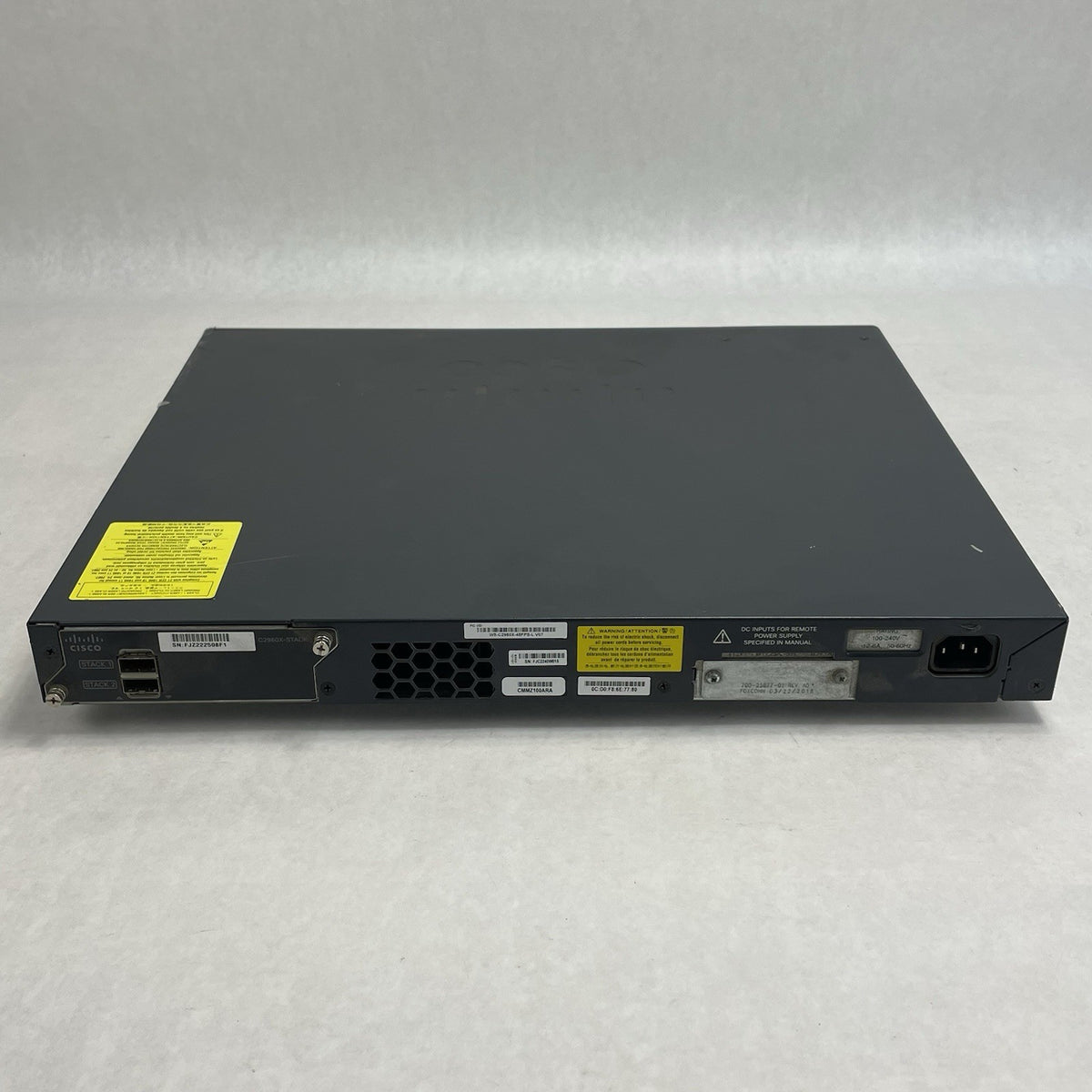 Cisco WS-C2960X-48FPS-L  V07 48 port GIG POE+ Switch Tested & Reset No Rack Ears5