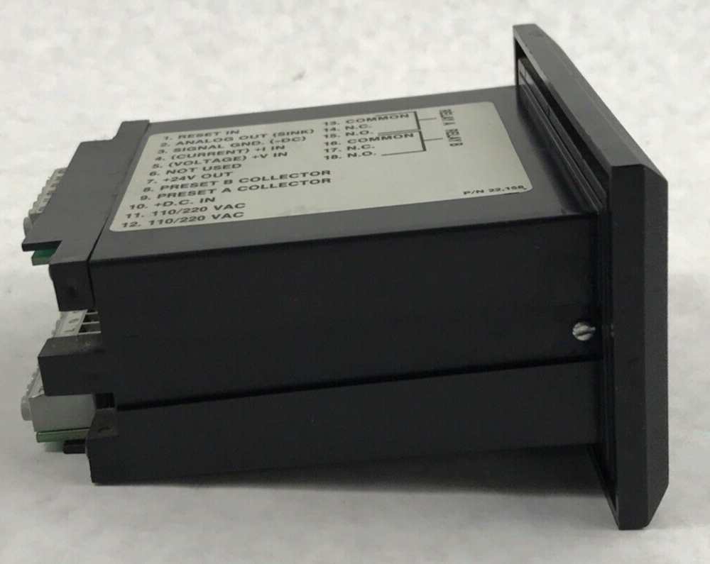 KEP INT69TAS2A Intellect-69 Ratemeter Totalizer 100 VAC 12-24VDC Square Law