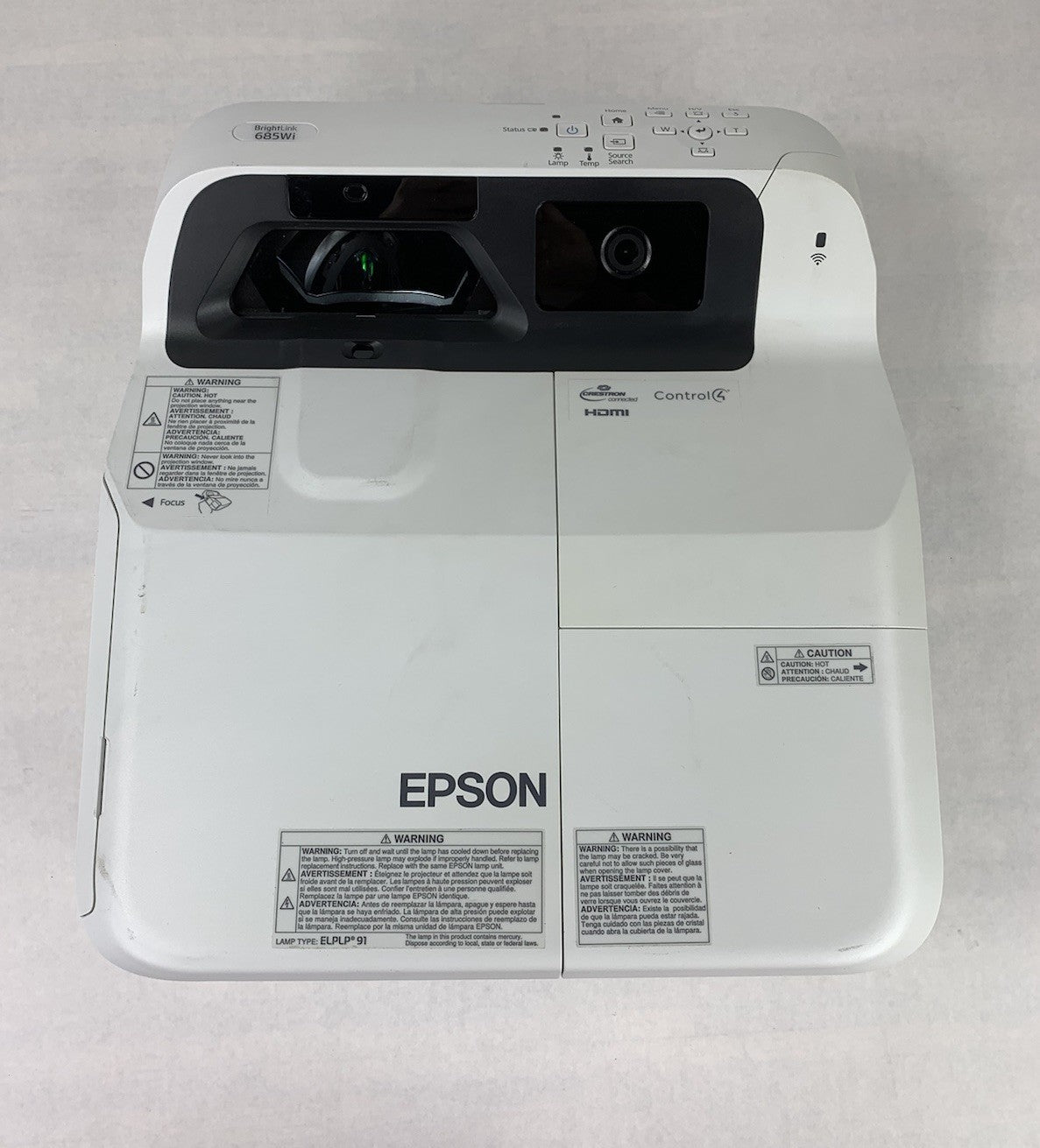 Epson H741A BrightLink 685Wi LCD Projector 3285 Lamp Hours