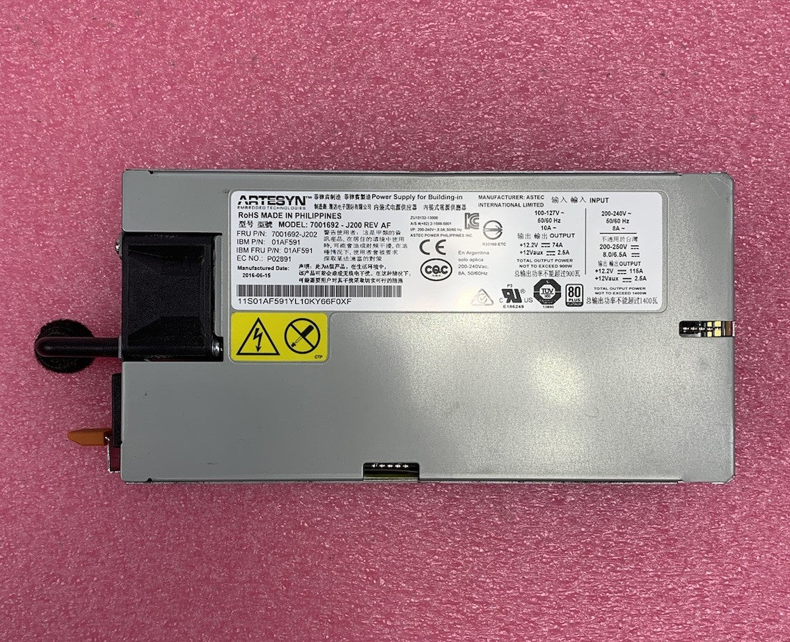 Artesyn 7001692-J200 Rev AF 1400W Switching Power Supply