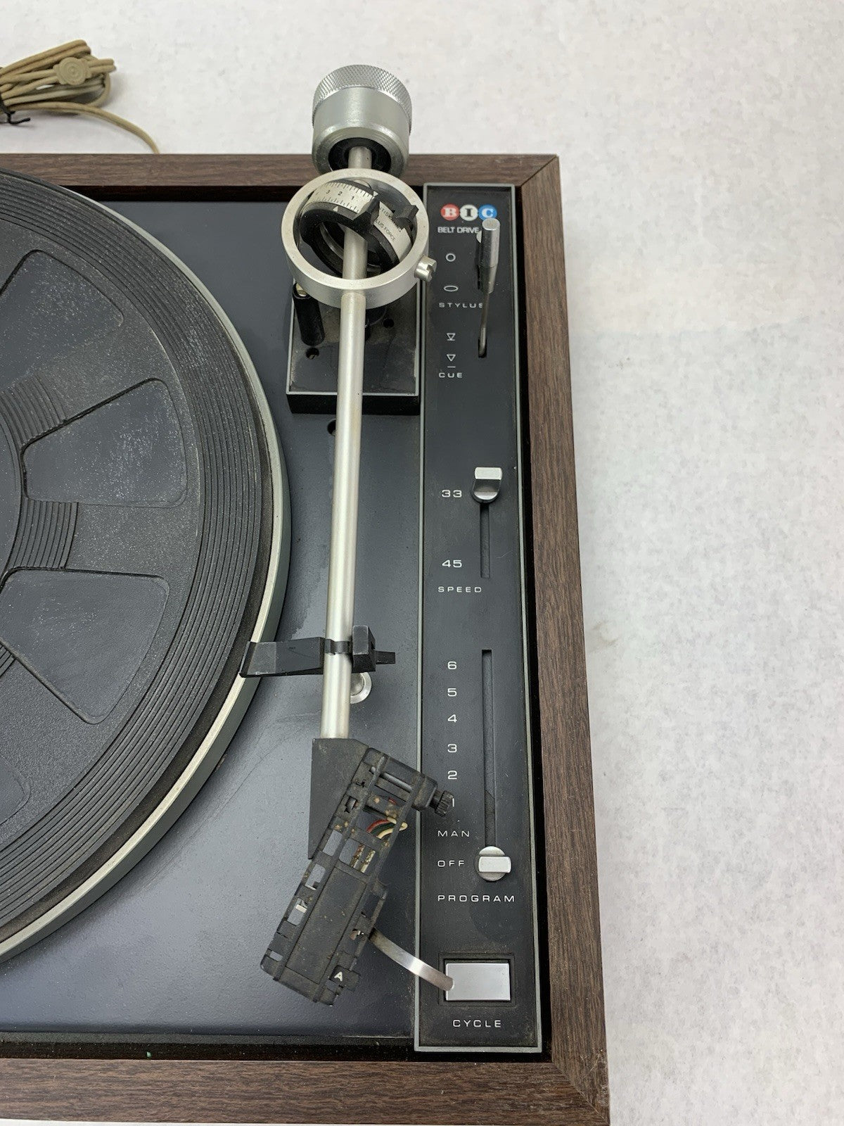 BIC Belt Drive 980 Vintage Turntable - Parts or Repair8