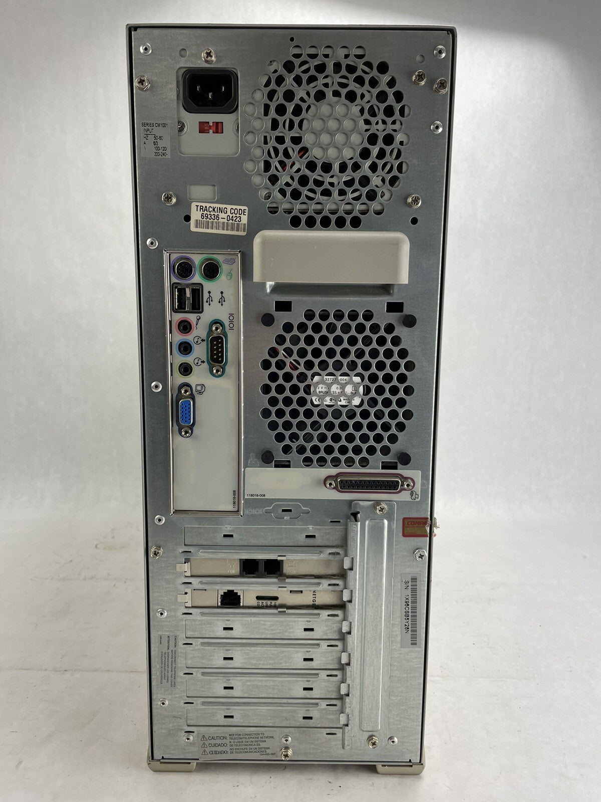 Compaq Presario CM1001 MT Intel Celeron 466HMz 192MB RAM No HDD No OS4