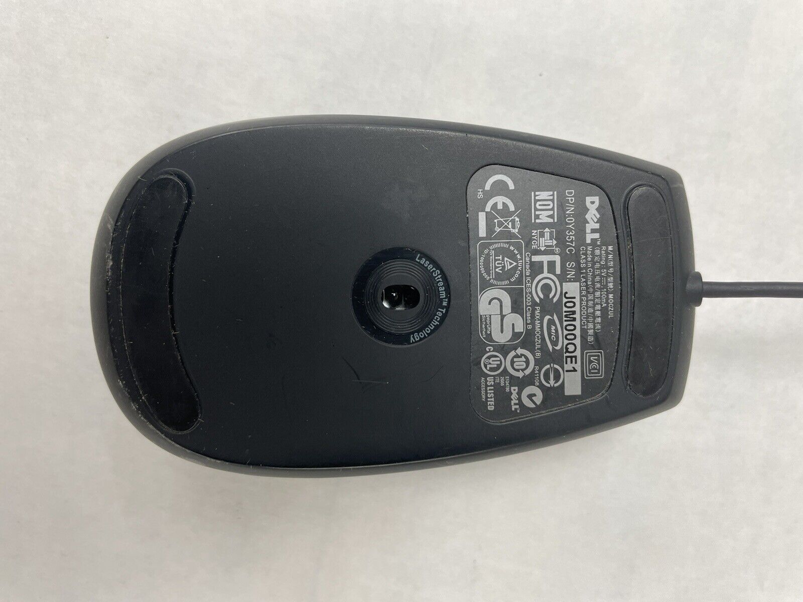 Dell MOCZUL USB Wired Black Laser Scroll Mouse with 6 Buttons Lot of 4