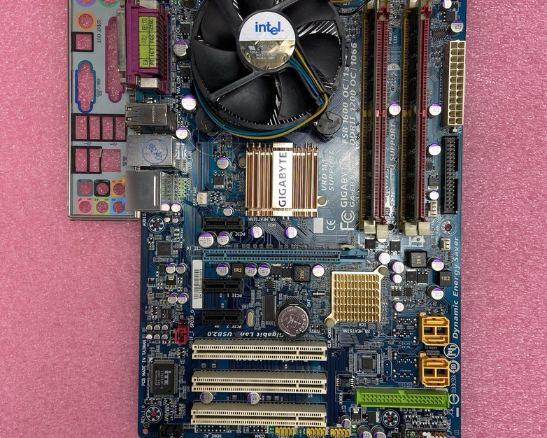 Gigabyte EP35-DS3L Motherboard Intel Core 2 Quad Q6600 2.4GHz 2GB RAM w/Shield