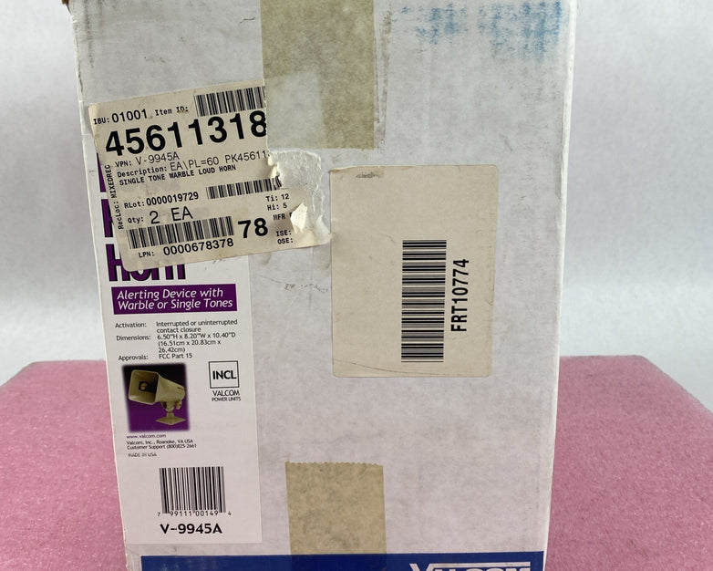 Valcom V-9945A Single Tone Warble Loud Horn