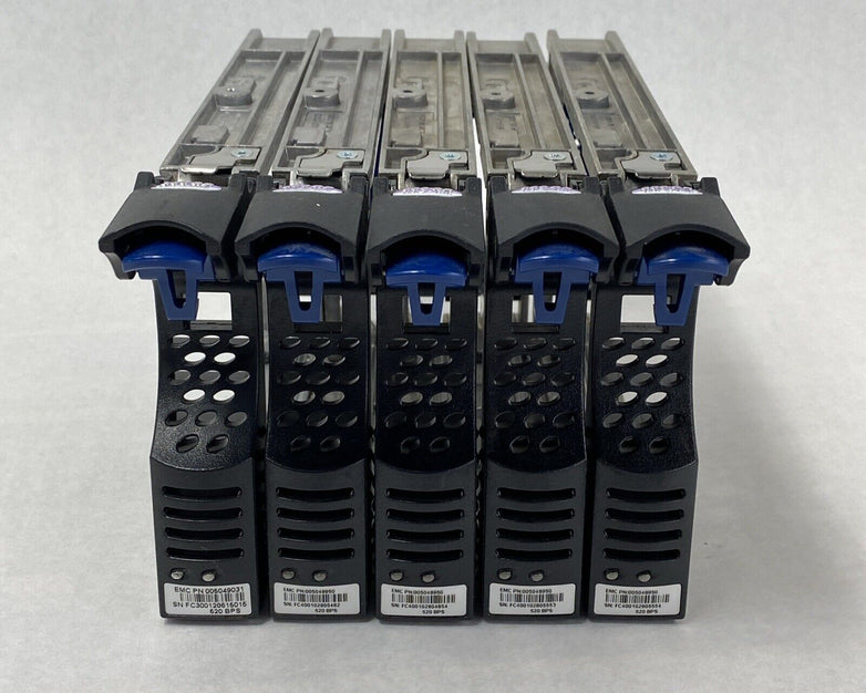 Lot of 5 EMC 005048950 / 005049031 3.5" Hard Drive Caddy Tray