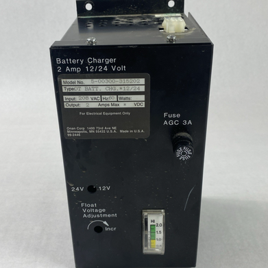 Onan OT Battery Charger Model 5-00300-315202 2 Amp 12/24 Volt - Parts or Repair