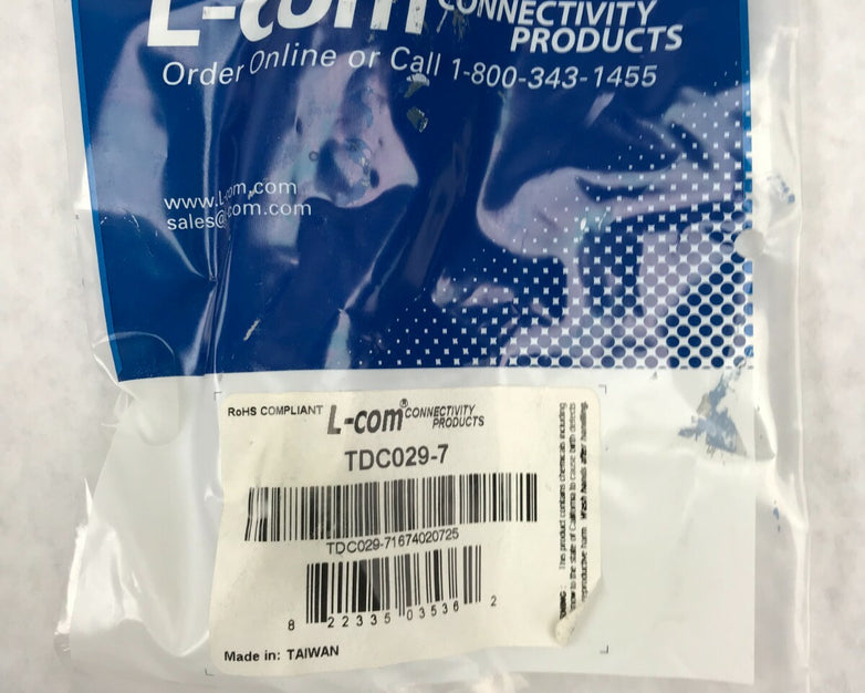L-Com TDC029-7 Flat Modular Cable RJ12 Tinned End 7.0 ft (Lot of 9)