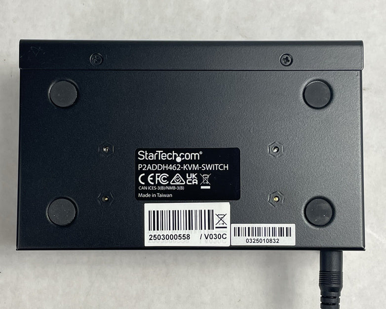 StarTech.com P2DD46A2-KVM-SWITCH 2-Port Dual-Monitor Power Tested