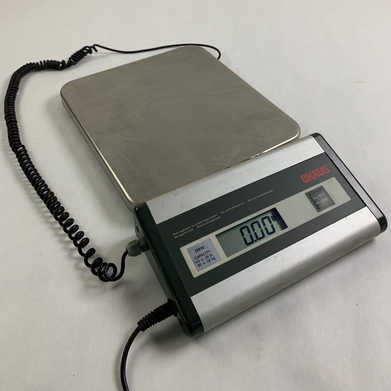 Ohaus DS-10 110 x 0.05lb Platform Shipping Scale Tested W/ Power Supply