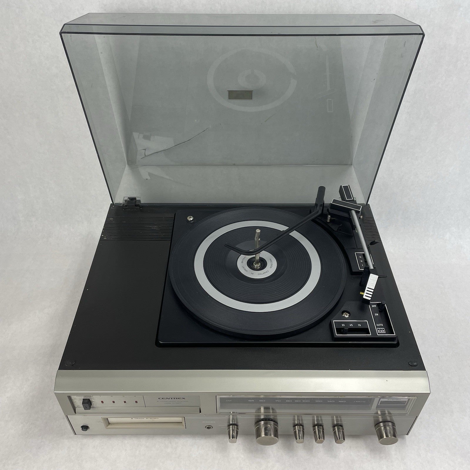 Pioneer Centrex TH-2211 8 Track Player Turntable AM FM Stereo System For Parts