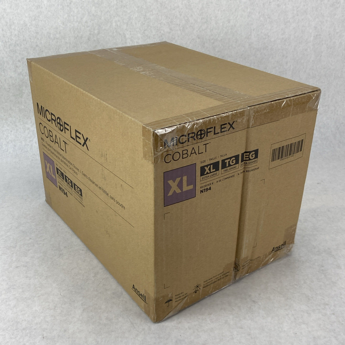 Ansell Cobalt N194 Powder Free Nitrile Examination Gloves Extra Large 1000 Count1