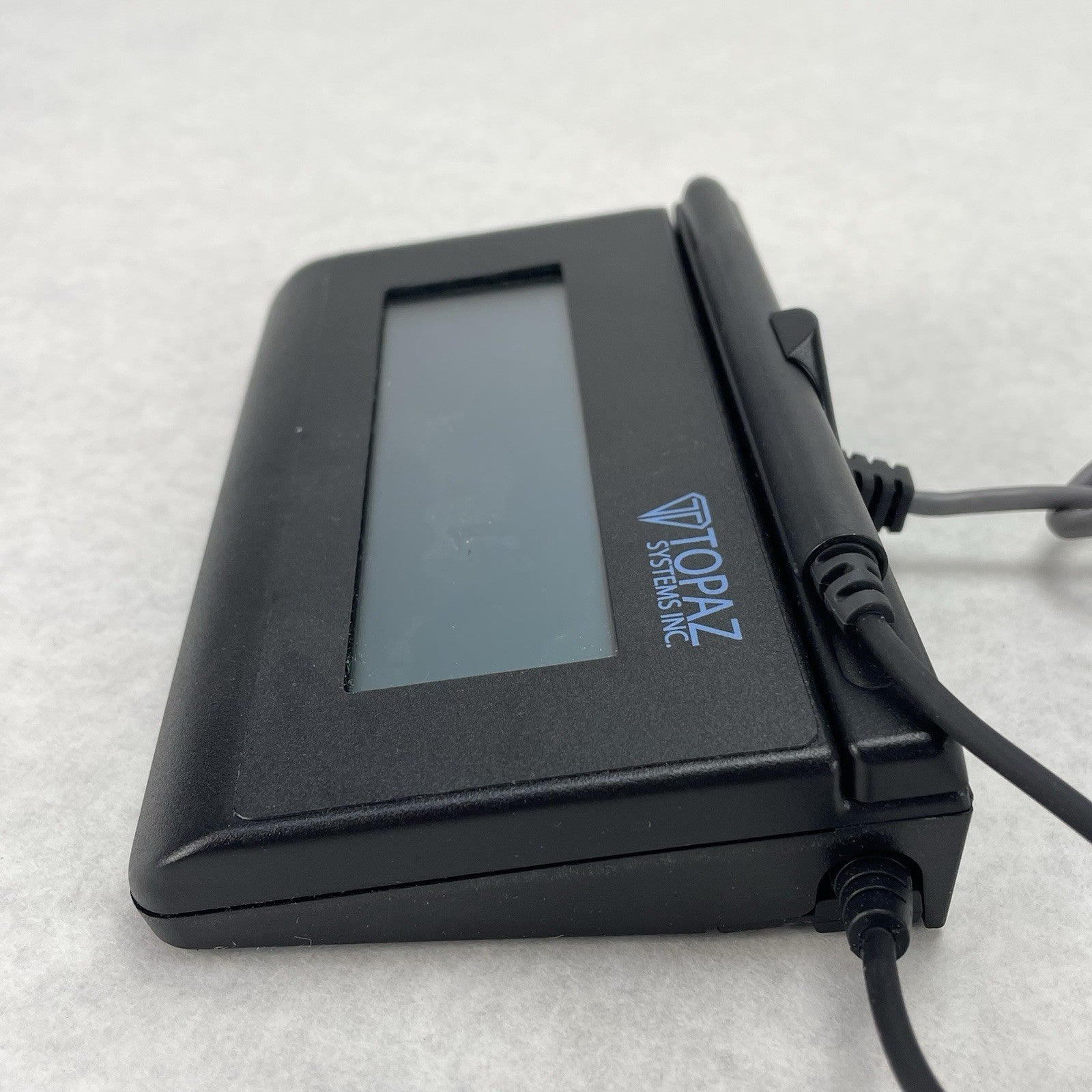 Topaz SignatureGem T-L462-HSB-R USB Signature Pad 1x5" Used Gray Cable5
