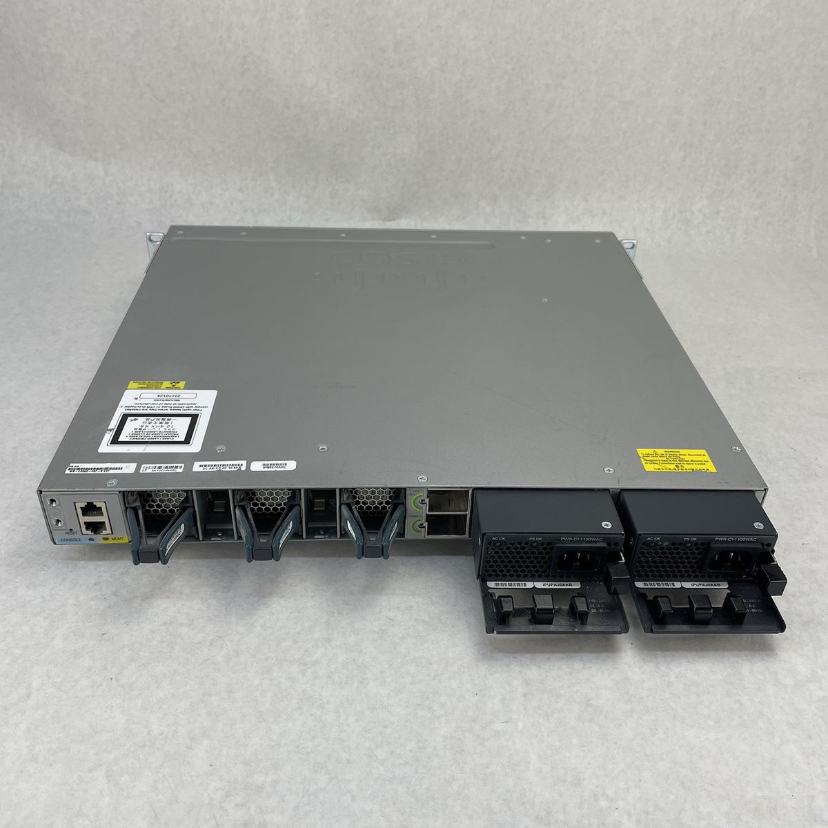 Cisco WS-C3850-48F-S 3850 NM-4-10g 2x PSU 48 1GE RJ-45 V07 - Tested and Reset6
