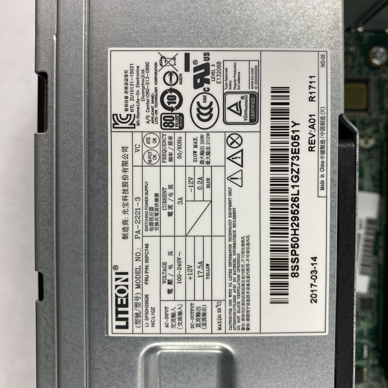 Lenovo ThinkCentre M910s SFF Intel Core i5-6500 3.2GHz 8GB RAM No HDD No OS READ