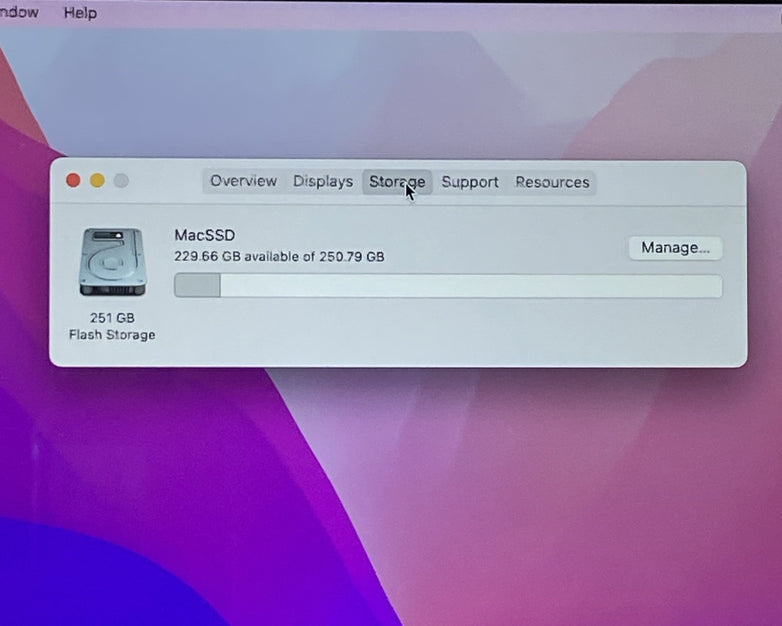 Apple MacBook Pro A1502 2015 Retina 13" i5 8GB RAM 250GB SSD - Service Battery