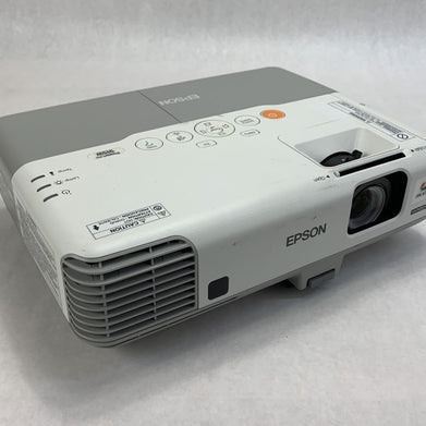 Epson H388A PowerLite 915W Projector 1293 Lamp Hours No Remote - Yellow Display