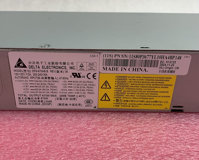 Delta Electronics DPS-670AB 670W Server Power Supply