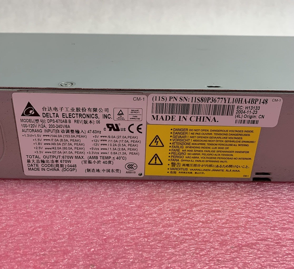 Delta Electronics DPS-670AB 670W Server Power Supply