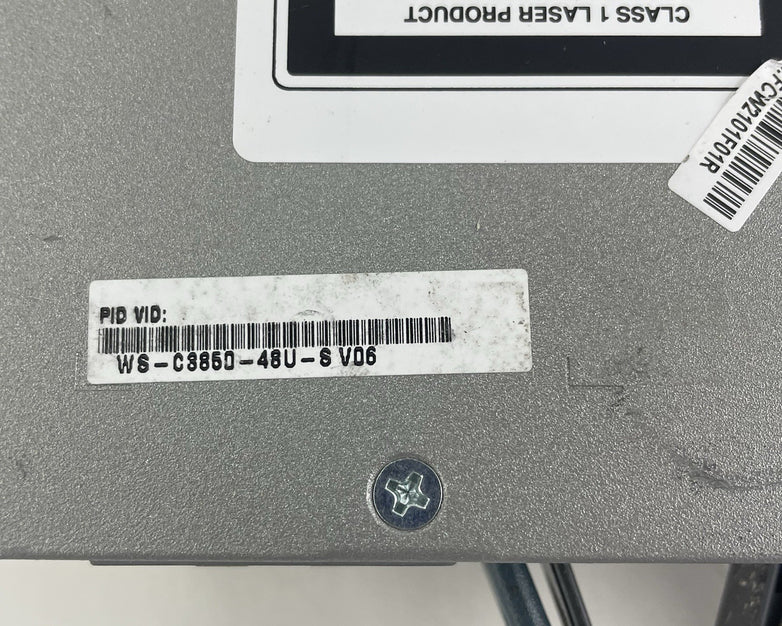 Cisco WS-C3850-48U-S V06 48-Port UPoE Switch  1x 1100W PSU Tested & Reset