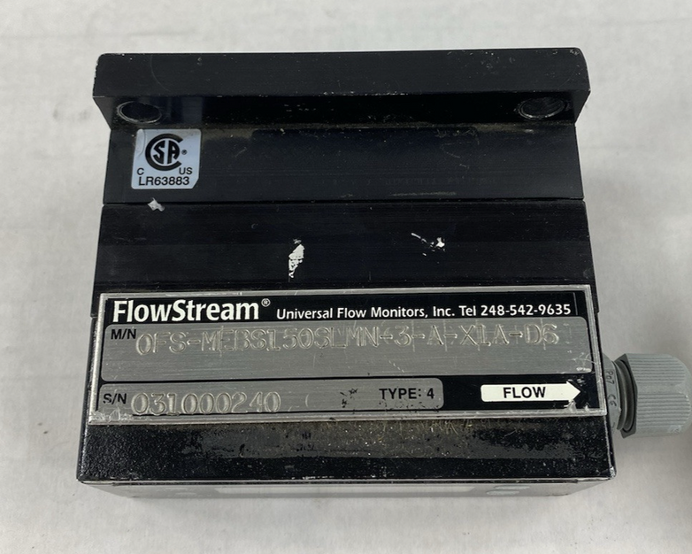 FlowStream OFS-MEBS150SLMN-3-A-X1A-D6 Universal Flow Monitor Parts or Repair
