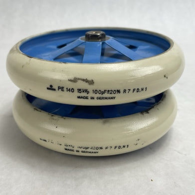 1 Piece Draloric PE 140 High Voltage Capacitors 15kVp 100pF ±20%
