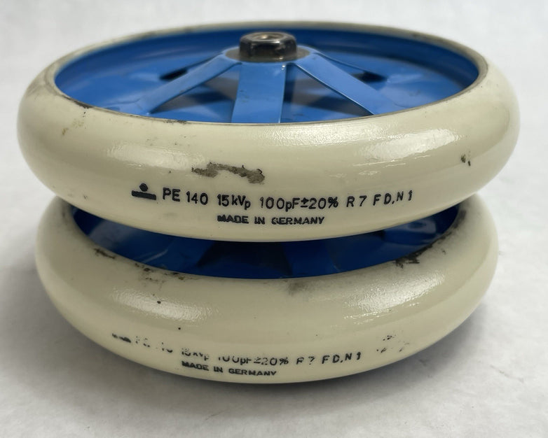 1 Piece Draloric PE 140 High Voltage Capacitors 15kVp 100pF ±20%