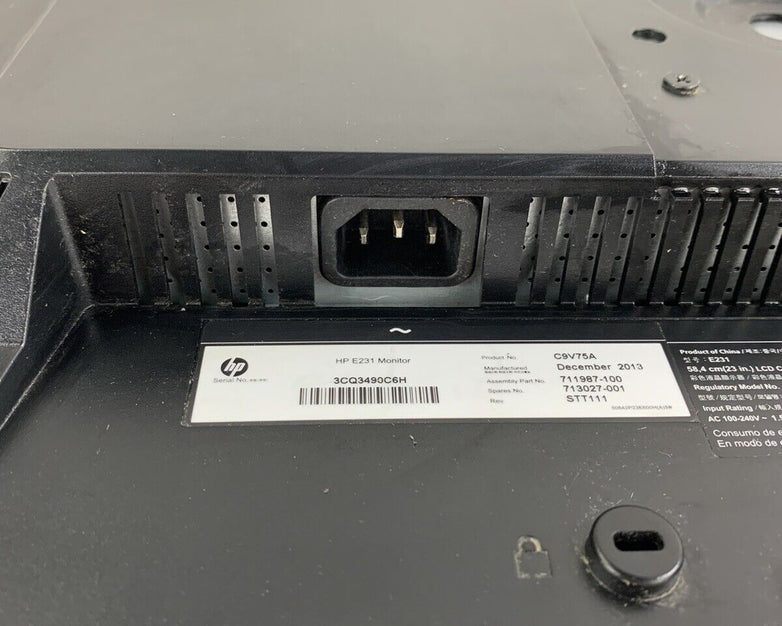 HP E231 EliteDisplay 23 in Monitor FHD LED Backlit LCD Screen VGA DVI
