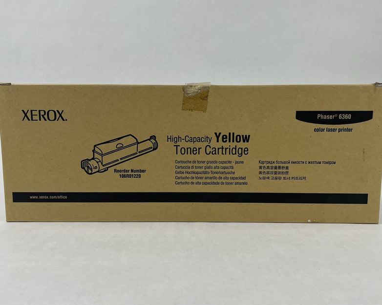 OEM Xerox 106R01220 Phaser 6360 High Capacity Yellow Toner Cartridge
