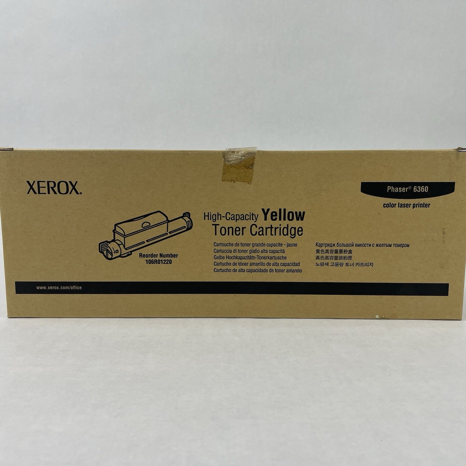 OEM Xerox 106R01220 Phaser 6360 High Capacity Yellow Toner Cartridge