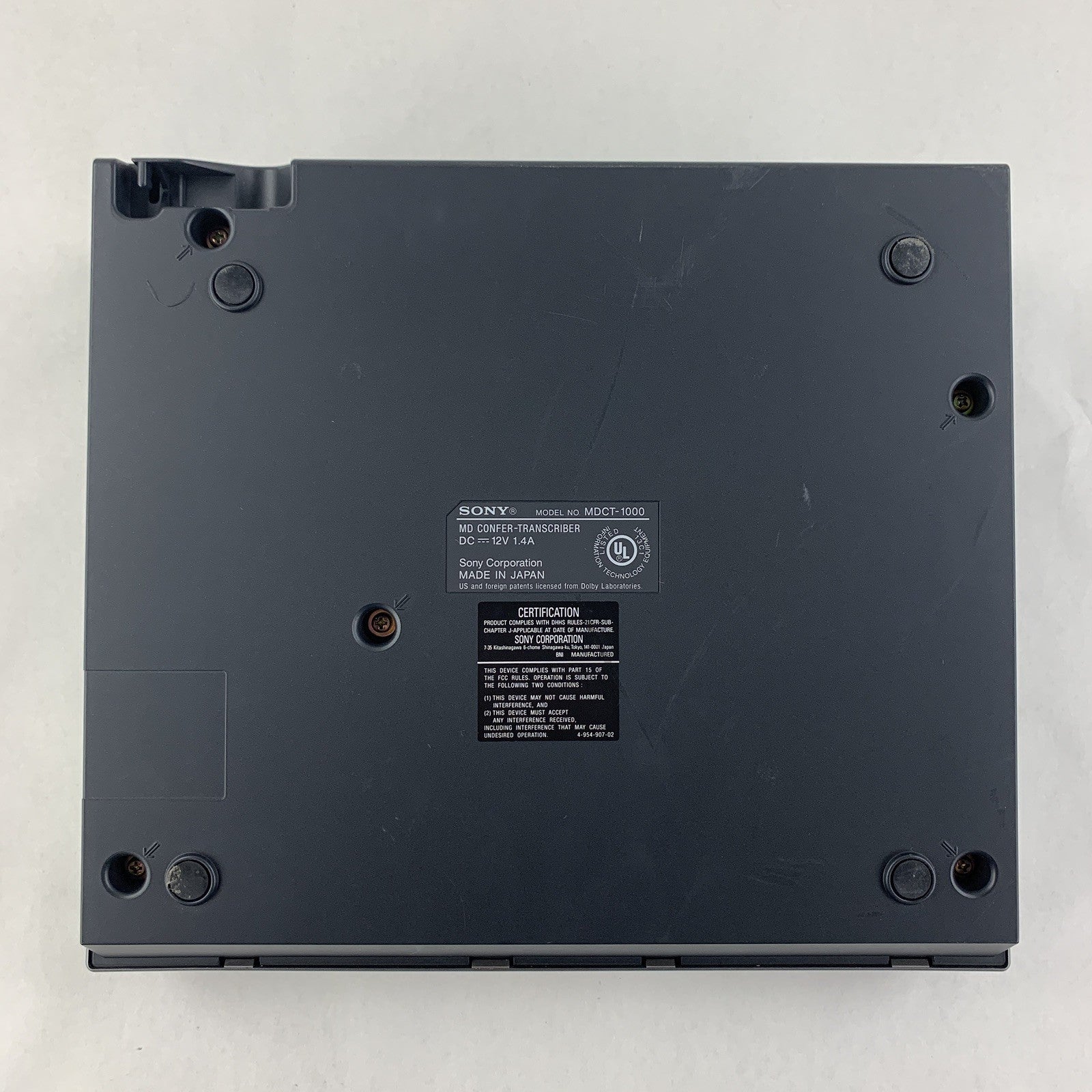 Sony MDCT-1000 MD Conference Transcriber Disc Error Parts and Repair