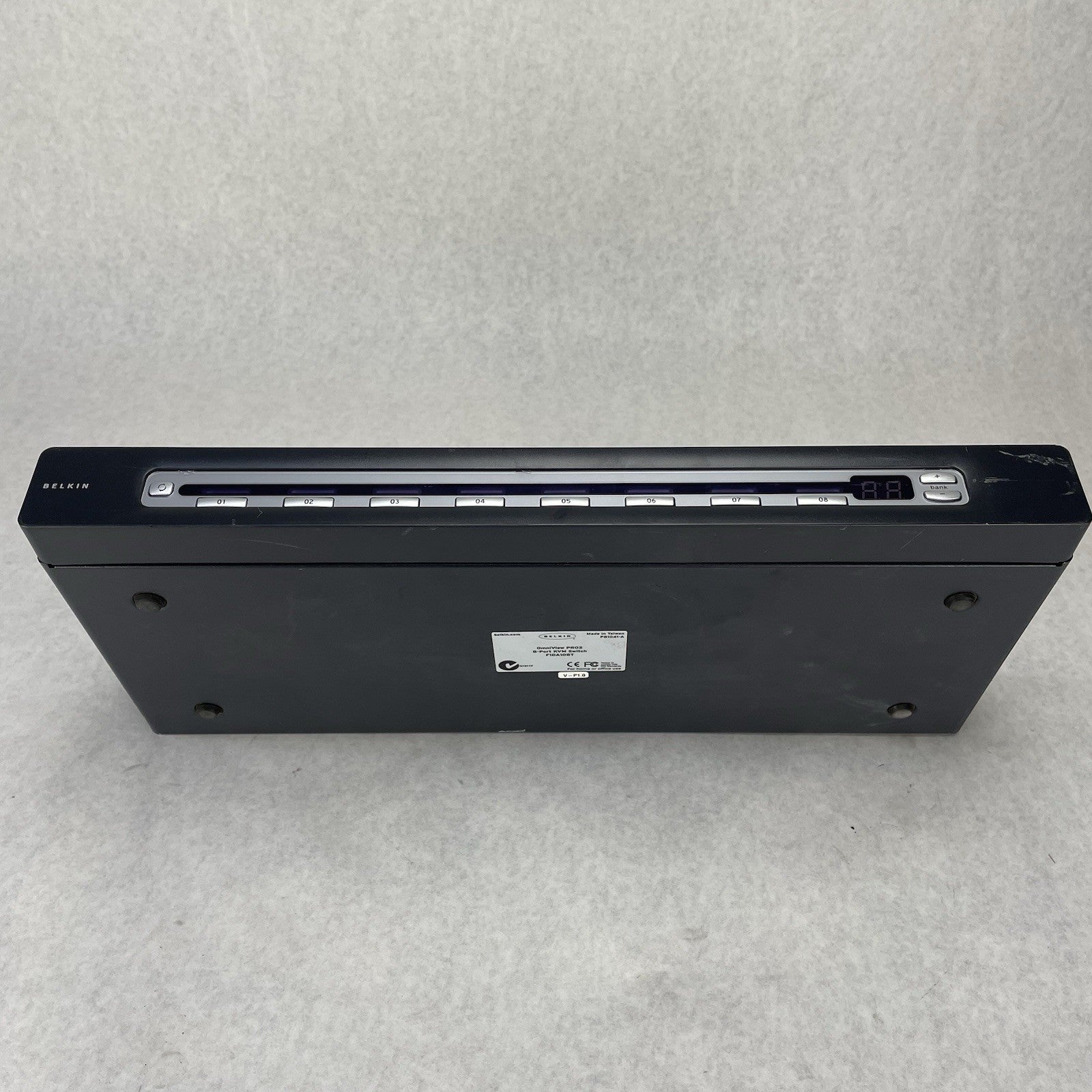 Belkin P81041-A OmniView PRO2 8-Ports External KVM Switch Power Teseted